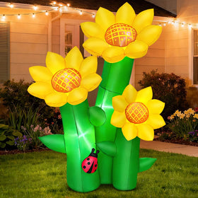 KOOY sunflowers yard garden decor ready for spring celebrations.
