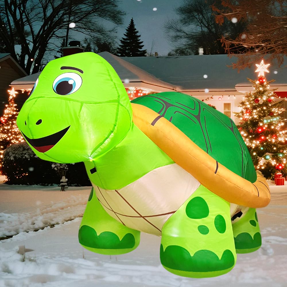 KOOY durable polyester turtle inflatable withstands weather and reuse