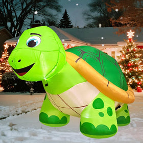KOOY durable polyester turtle inflatable withstands weather and reuse