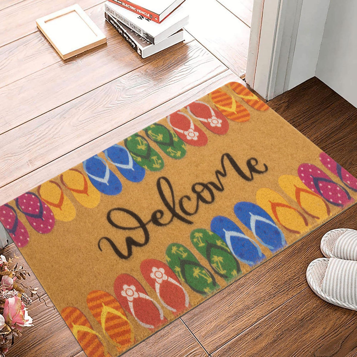KorhLeoh indoor outdoor mat suitable for foyers, living rooms, porches