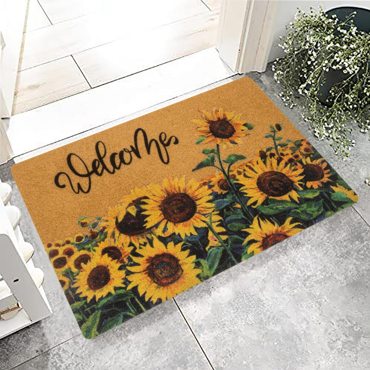 Korhleoh indoor-outdoor mat suits living rooms, hallways, and entryways.