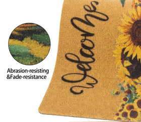 Korhleoh sunflower oil painting design adds artistic charm at your door.