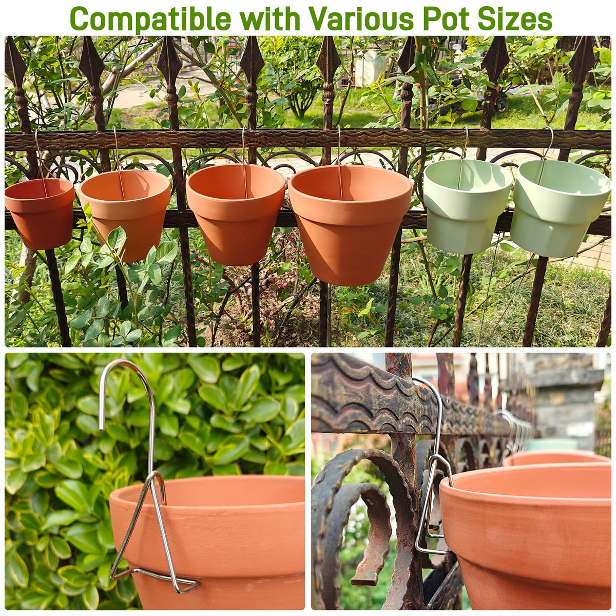 KOROI 10-pack display option provides flexible arrangement ideas for terracotta pots.