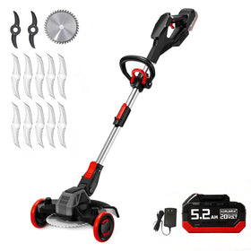 Korunria 20V weed wacker with brushless motor for powerful trimming in tough areas.