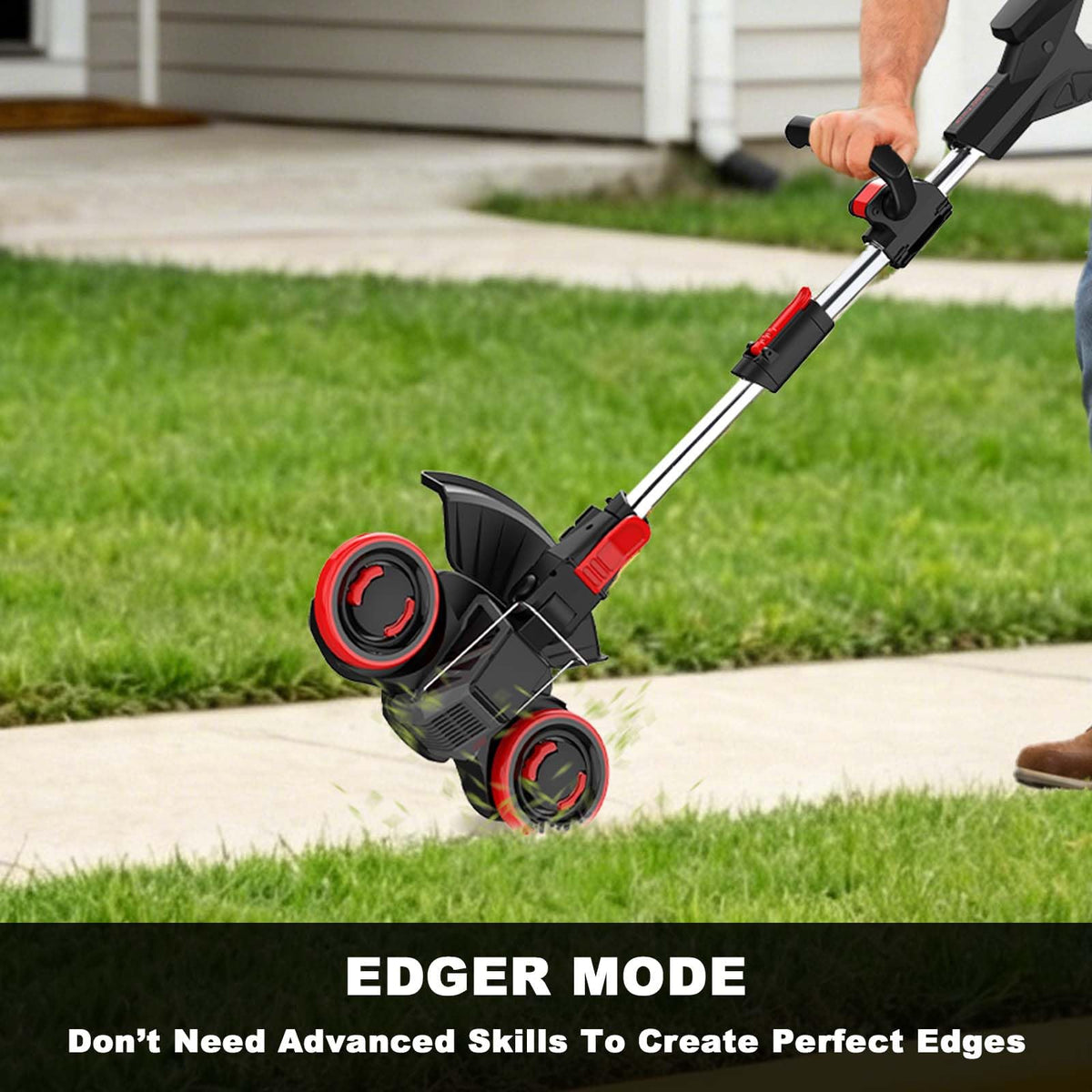 Korunria safety switch and vibration-reducing handle improve control and comfort.