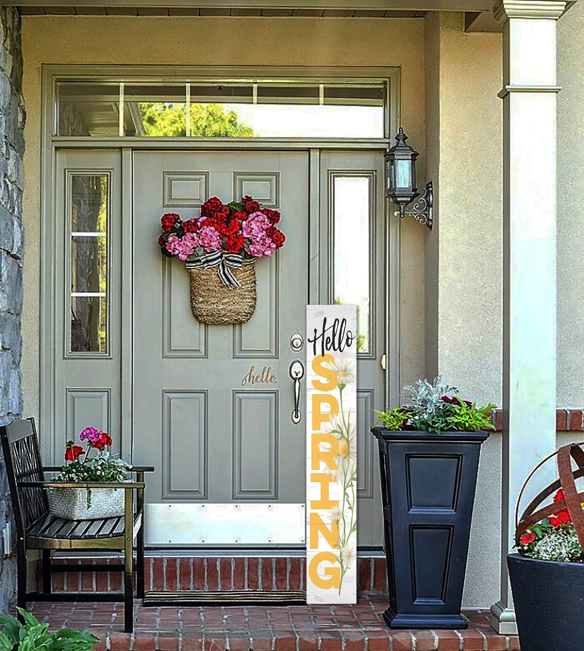 KORVITA Hello Spring hardware included for quick, tool-free mounting