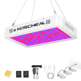 KOSCHEAL KS1200 full spectrum daisy chain setup for scalable grow coverage.