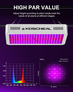 KOSCHEAL KS2000 UV/IR diodes supporting color development in flowers