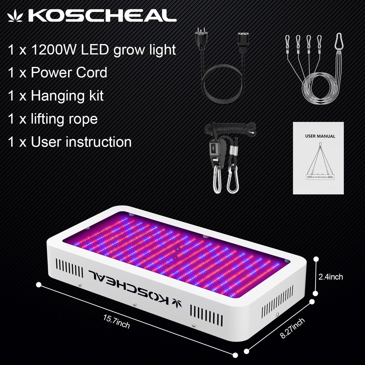 KOSCHEAL KS2000 warranty and US-based support for growers