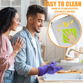 KOSGHO 430 stainless steel grease tray resists heat and corrosion.