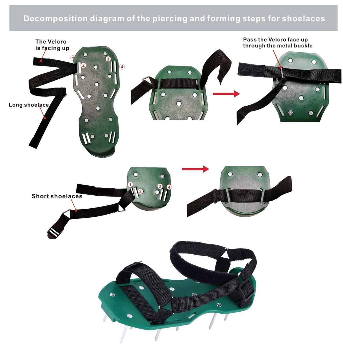 KOSIDA garden aerator shoes ideal for casual yard care.