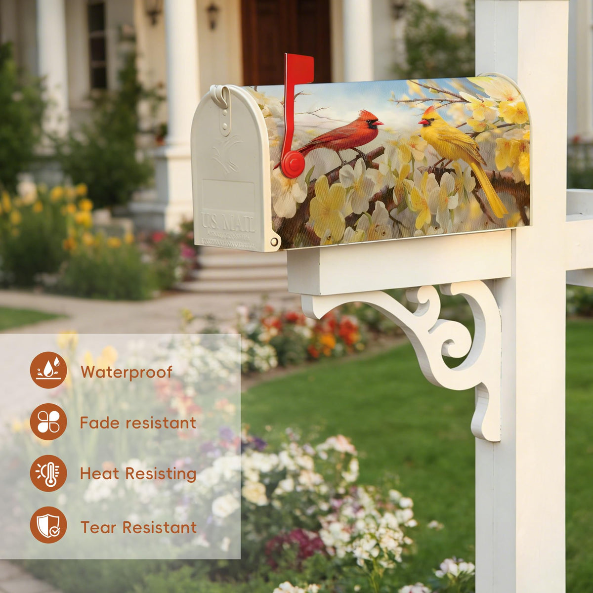 Kosydown Basic magnetic lid wrap enables quick mailbox updates.