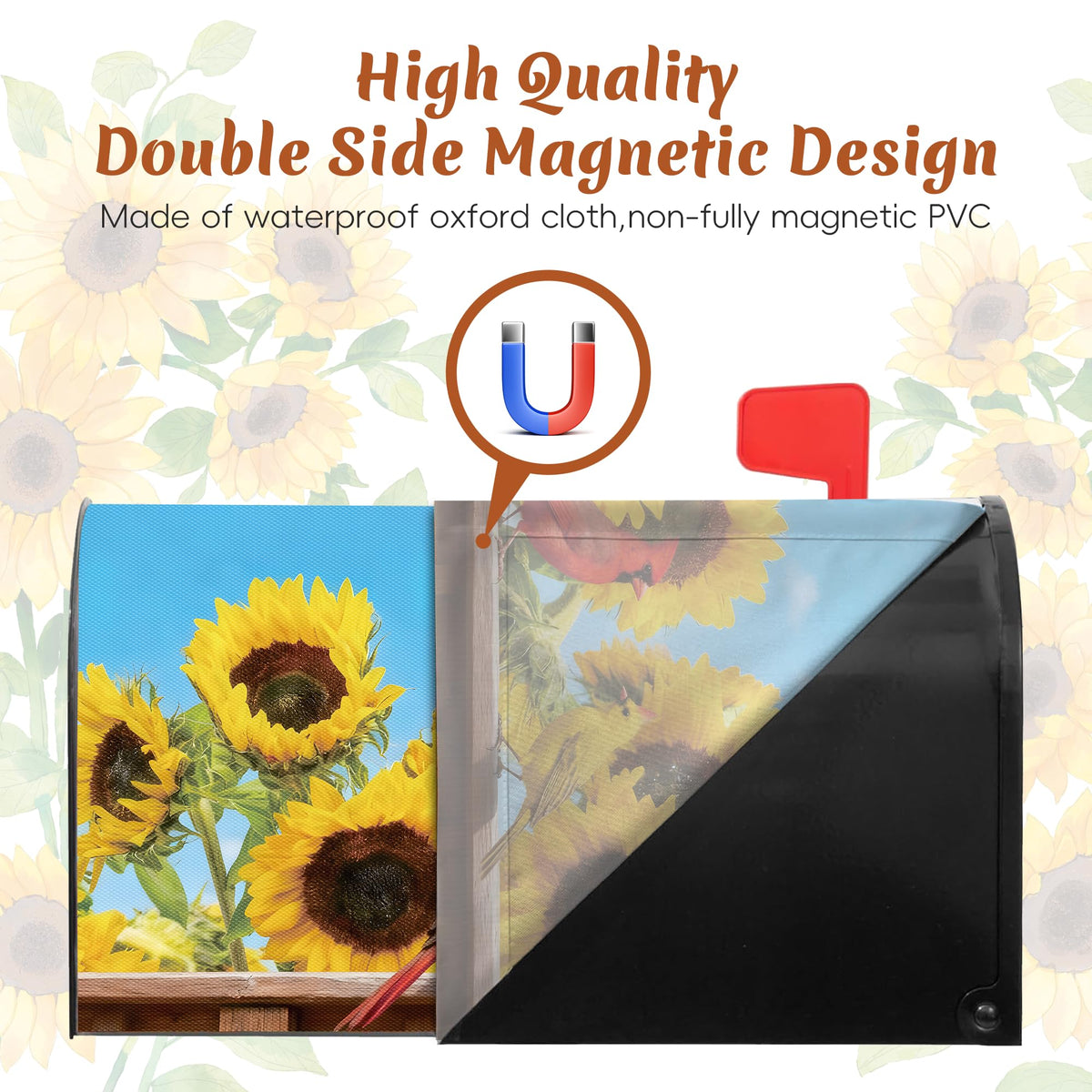Kosydown Basic winter mailbox cover offers festive style and weather resistance.