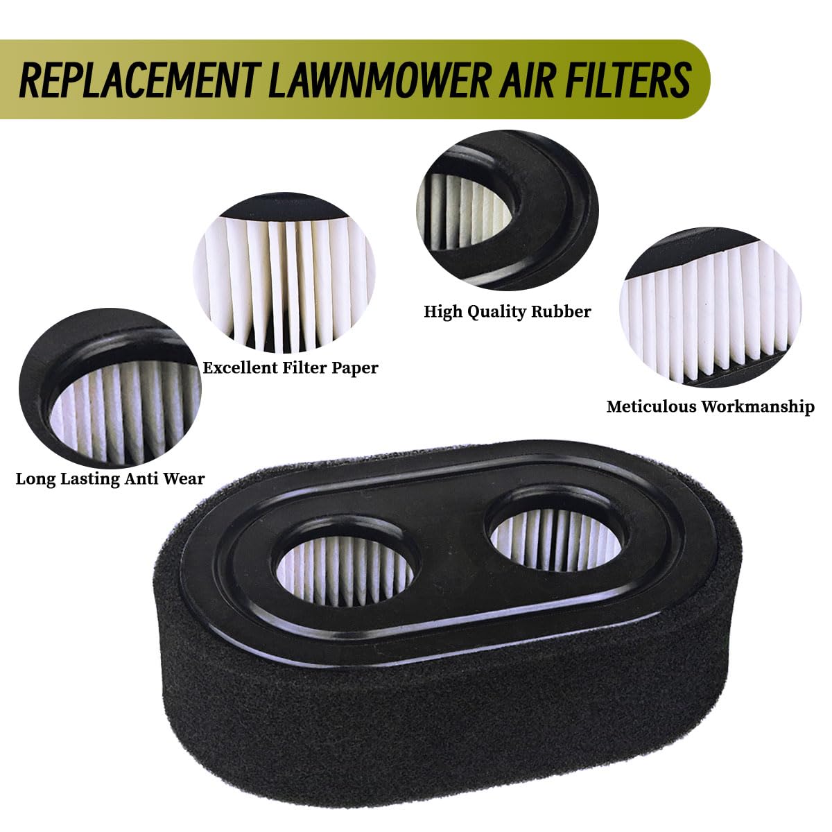 Koubliztic 593260 air filter pre-filter close-up highlights durable media