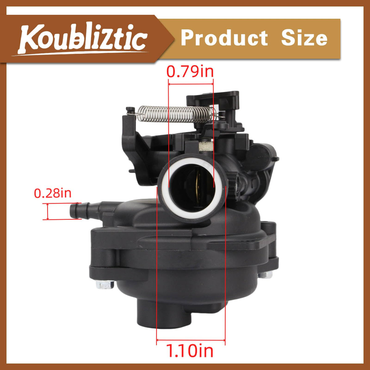 Koubliztic carburetor kit air filter cover ensuring proper seal