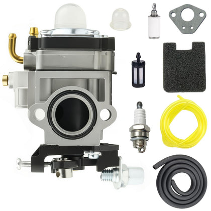Koubliztic carburetor kit for Earthquake MC33 33cc engine, enabling reliable starts and smooth idling.
