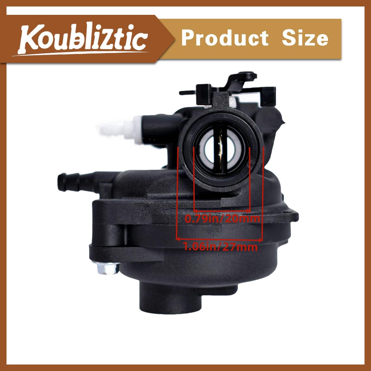 Koubliztic 799583 carburetor with spark plug and air filter