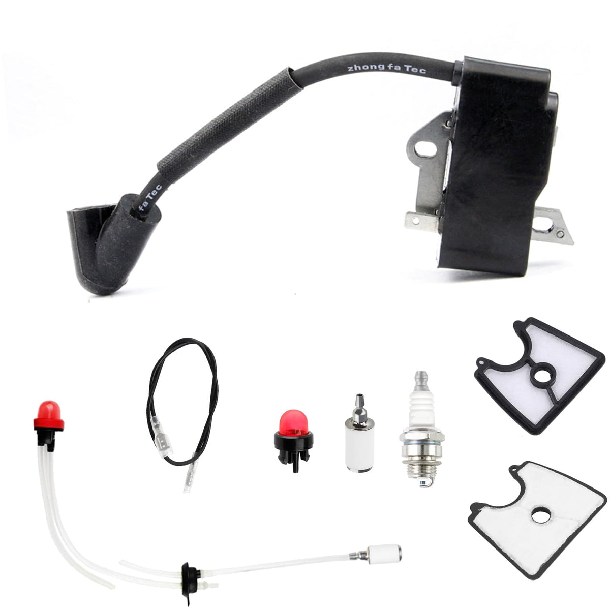Koubliztic ignition coil assembly for Husqvarna; supports reliable starting and spark stability.