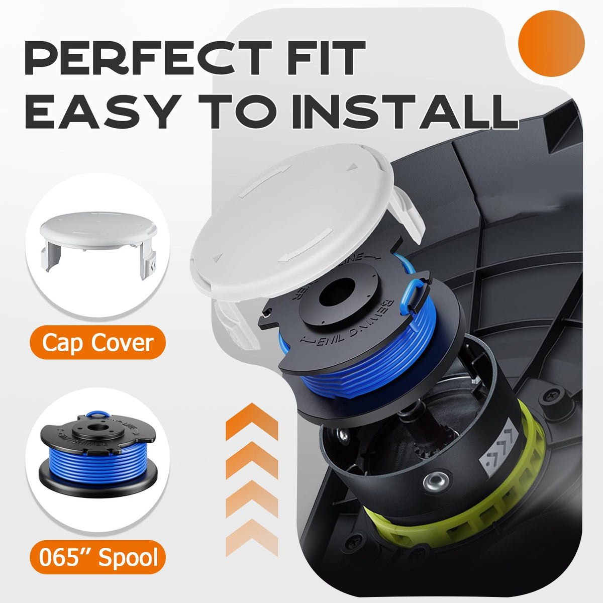 Kousika ABS autofeed spool with durable polyamide nylon line