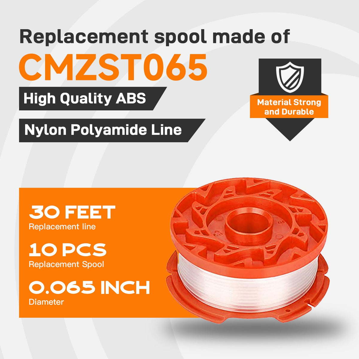 Kousika CMZST120SC cap-cover enables fast, tool-free spool swaps.