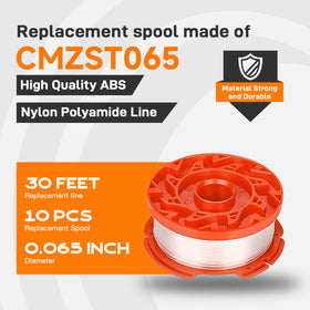 Kousika CMZST120SC cap-cover enables fast, tool-free spool swaps.