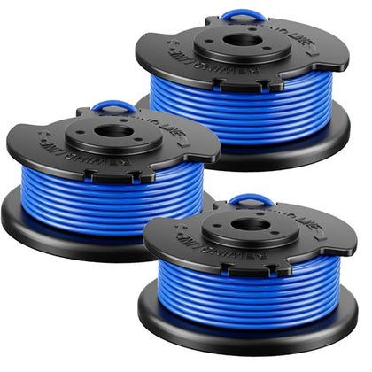 Kousika 3Pack packaging ready for fast, easy spool replacement.