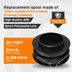 Kousika nylon line durability supports longer trims with less frequent replacements.
