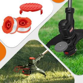 Kousika replacement spool set compatible with Craftsman trimmers for easy lawn care.