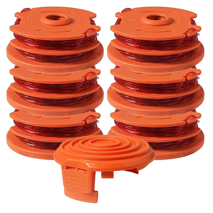 Kousika WA0007 spool with 2x16ft dual line for quick, even trimming.