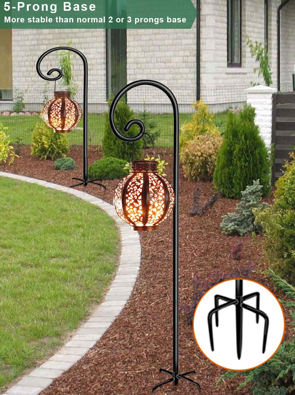 Koutemie adjustable heights offer flexible placement at 44, 60, or 76 inches.