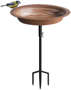 Koutemie bird bath dish with detachable design for easy cleaning