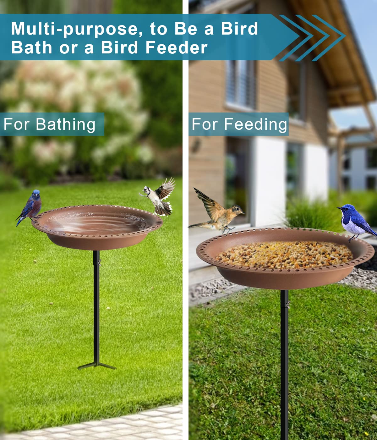 Koutemie multifunction feeder supports birds and nourishes garden