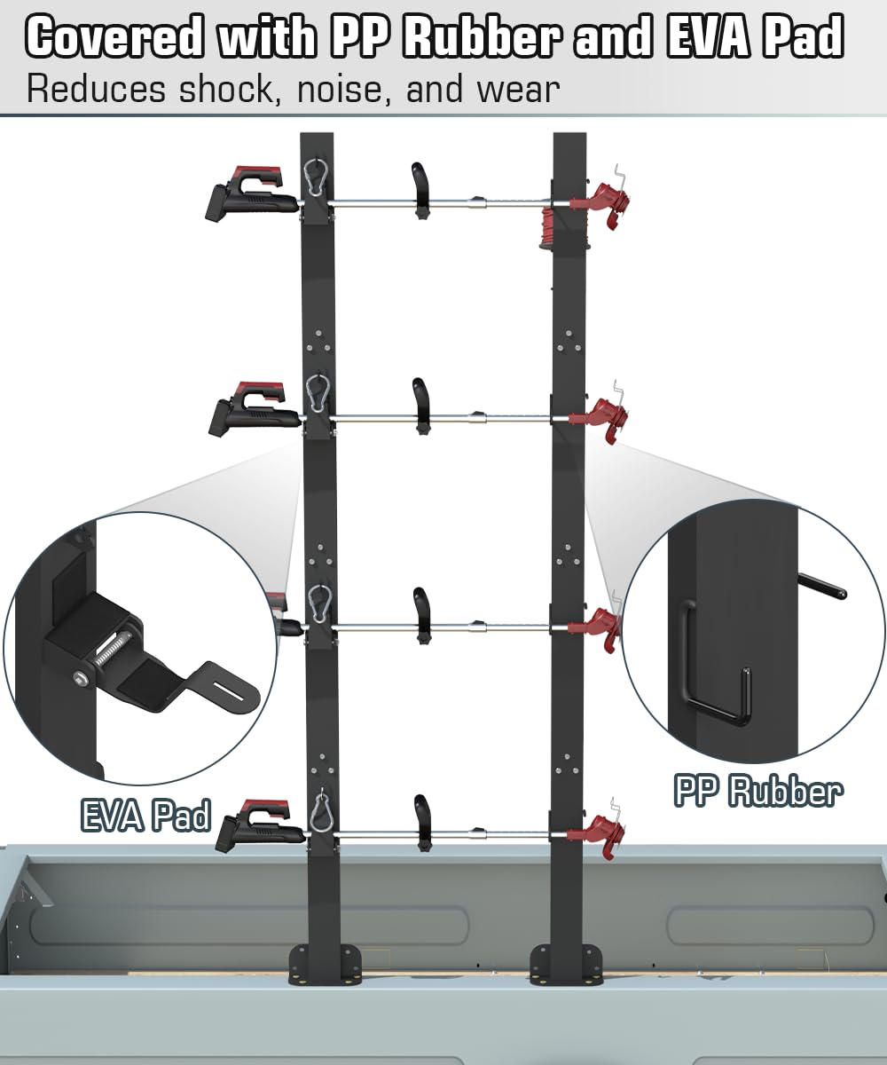 Koutemie EVA pads stabilize trimmers and reduce impact during setup.