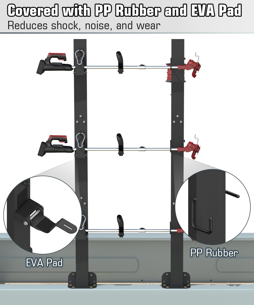 Koutemie heavy duty steel frame with powder coat durability