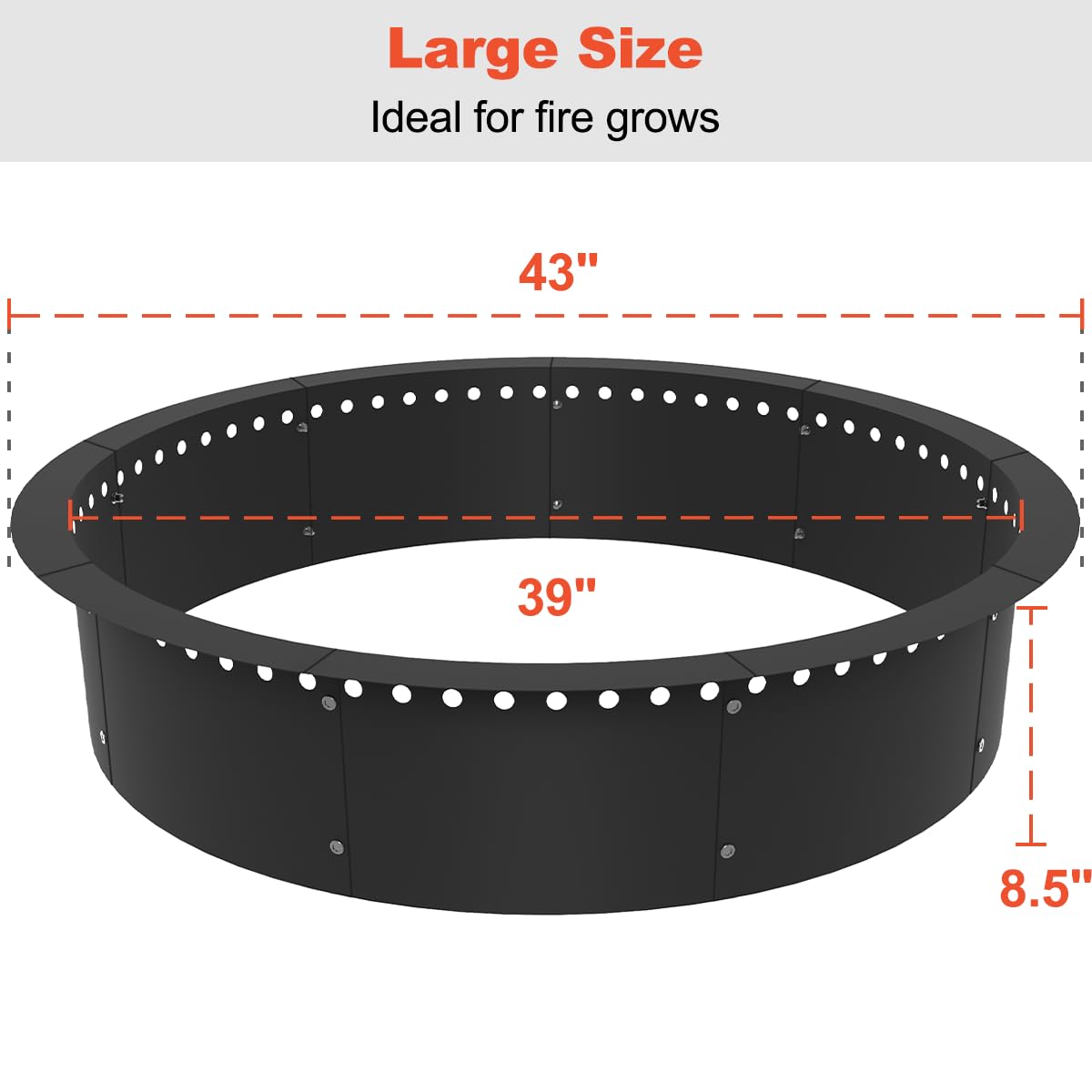 Koutemie heavy-duty steel construction resists high temperatures and wear.
