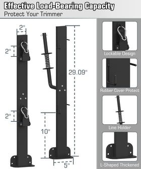 Koutemie lockable hasp secures trimmers during transit for peace of mind.