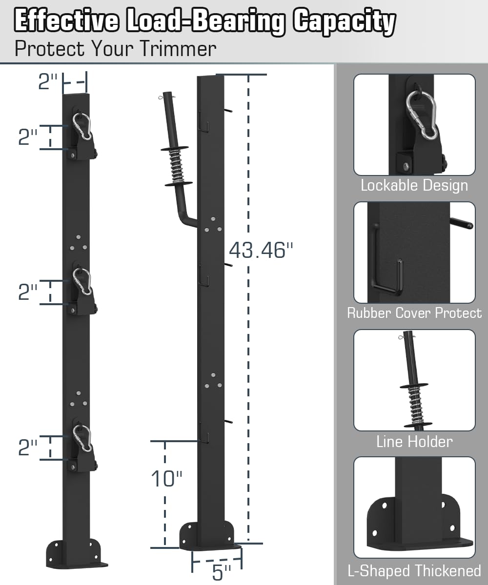 Koutemie lockable hasp keeps trimmers secure during transport for peace of mind