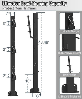 Koutemie lockable hasp keeps trimmers secure during transport for peace of mind