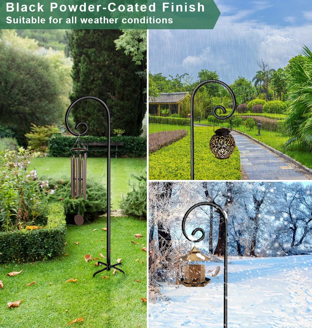 Koutemie powder-coated steel ensures weather-resistant outdoor durability.