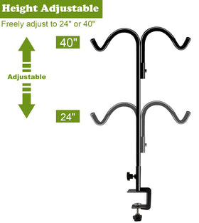 Koutemie three-fifth-inch steel pole provides strong support up to 10 lbs per side.