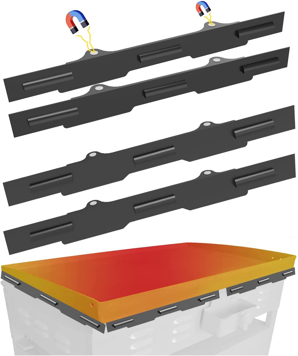 Koutemie wind guard 36in with magnetic attachment for quick setup