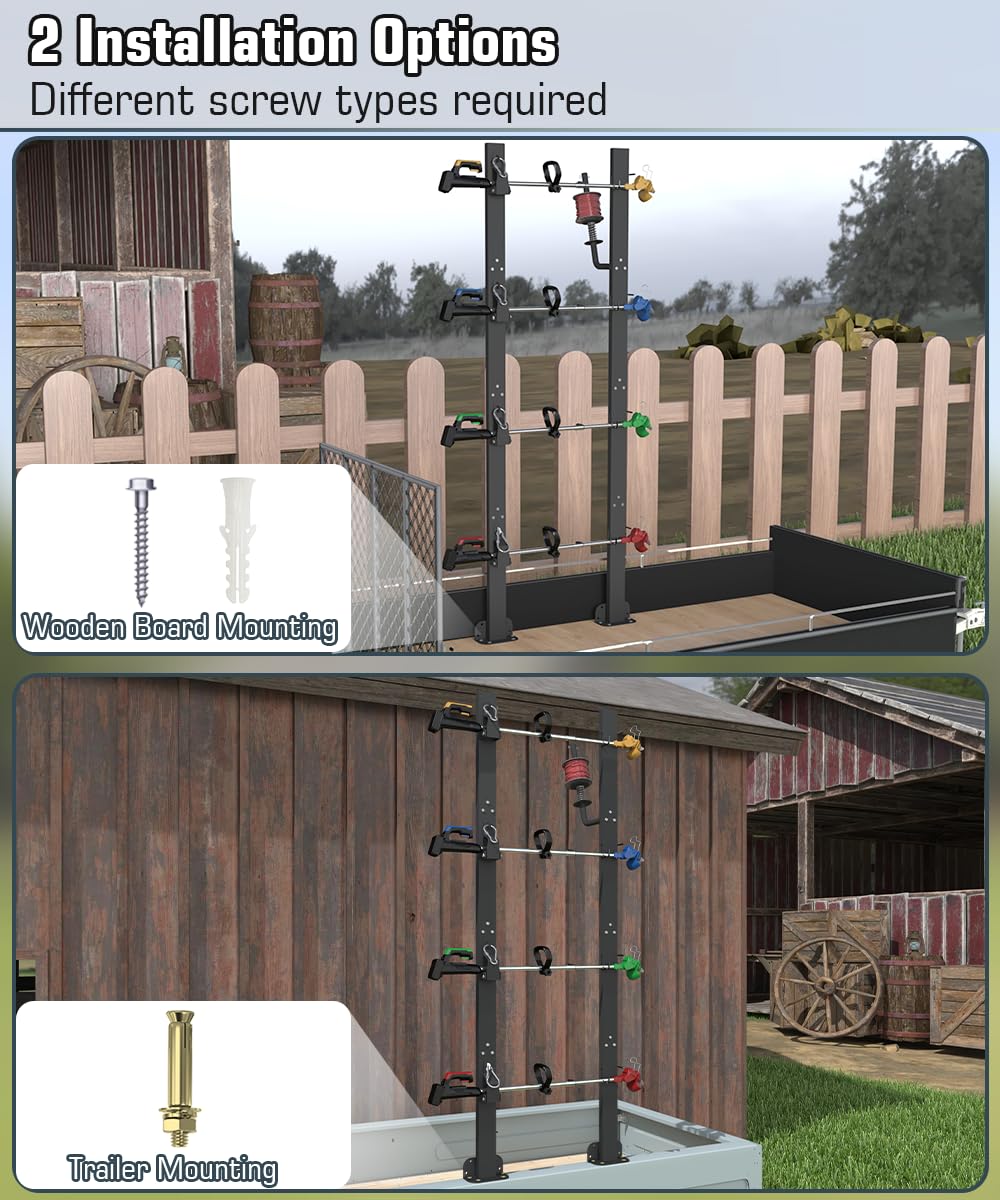 Koutemie versatile mounting options for trailer or wooden board installations.