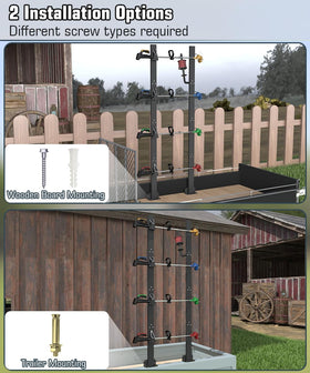 Koutemie versatile mounting options for trailer or wooden board installations.
