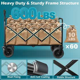 Kovryx Beach Wagon uses durable 600D fabric to resist rips.