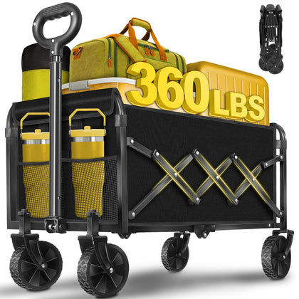 Kovryx Wagons foldable cart in folded form showing compact storage and easy portability.