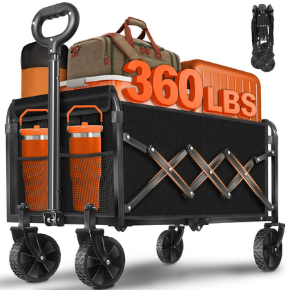 Kovryx foldable wagon with wheels in assembly view for quick transport