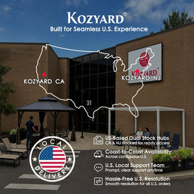 Kozyard Andra outdoor grill shelter for al fresco cooking