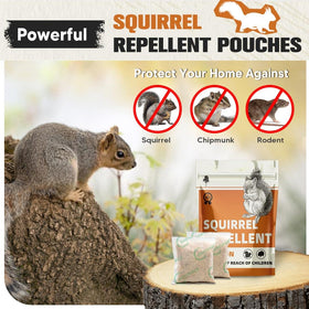 KQCWKH Chipmunk Repellent outdoors protects plants and bird feeders.