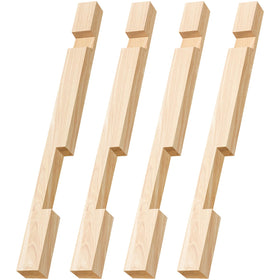 KQYSLXG Beehive entrance reducer 4-pack front view promotes controlled bee entry and ventilation.