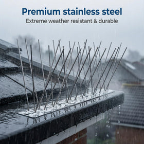 KraAra bird spikes on window sills keep droppings away while preserving curb appeal